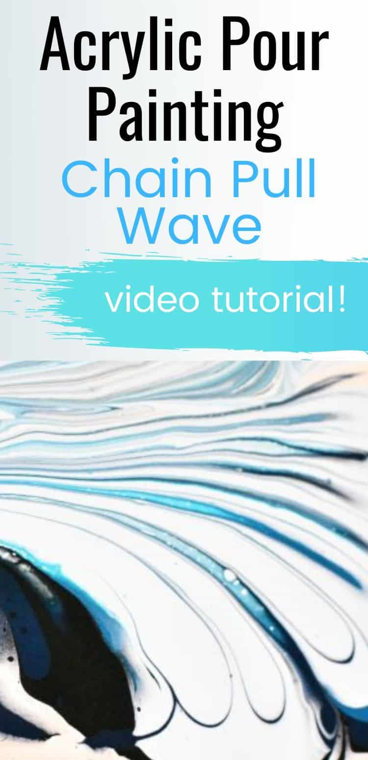 Acrylic Paint Pouring Chain Pull Wave Pour - Homebody Hall