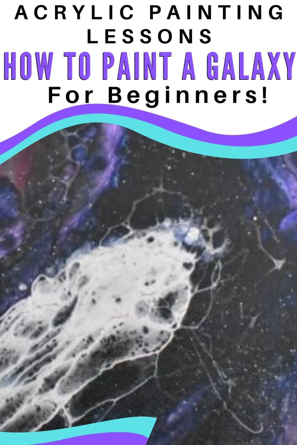 How to Paint a Galaxy Easily using Acrylic Pouring Homebody Hall